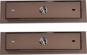 Sada 2 moderných nástenných svietidiel tmavý bronz nastaviteľné s USB-C vrátane LED - Modric