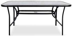Záhradný jedálenský set Porto 150 cm + 4x kovová stolička Ramada
