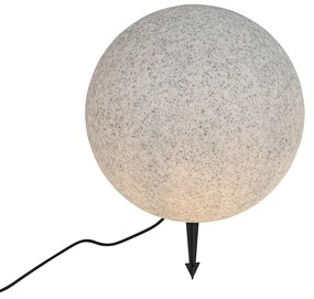 Moderná vonkajšia lampa sivá 45 cm IP65 - Nura