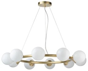 Endon 106008 - Luster na lanku OTIS 10xG9/3W/230V zlatý