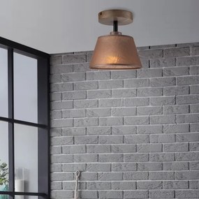 Brilagi - LED  Prisadený luster ANTHONY 1xE14/60W/230V dub orech/hnedá