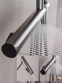 Rea Pedro, sprchový set s termostatom, čierna matná, REA-P0897