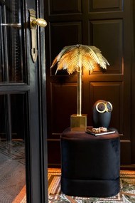 Zlatá kovová stolná palmová lampa Coconut - Ø 45 * 72 cm