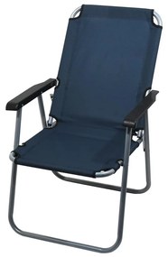 Skladacia kempingová stolička modrá