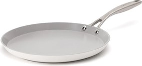 Elmich Nepriľnavá keramická panvica na palacinky Zen Ø 26 cm – krémovobiela