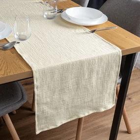 Biante Mušelínový behúň na stôl MSN-018 Svetlo vanilkový 45x120 cm