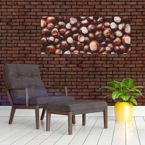 Obraz - Zrelé gaštany (120x50 cm)