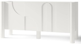 Designová komoda Lunaria 160 cm bílá