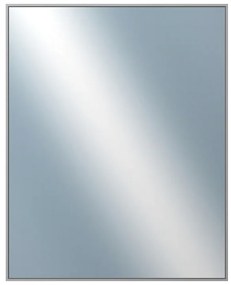 DANTIK - Zrkadlo v rámu, rozmer s rámom 80x100 cm z lišty Hliník šedá (7269006)