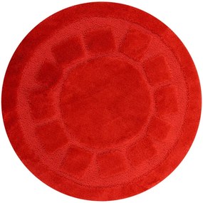 Kúpeľňový koberček Ocean červený kruh
