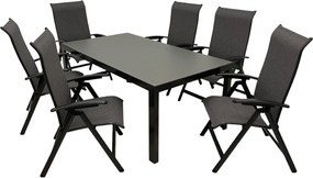 Doppler LUNA YELMO ALU, polohovacie kreslá, 6+1