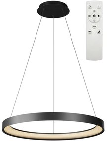Top Light-LED St. luster na lanku ORBIT LED/40W/230V 3000-6500K pr.50 cm čierna+DO