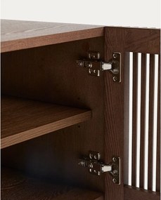 Tmavohnedá skrinka na topánky v dekore jaseňa 98x50x43 cm Beyla – Kave Home