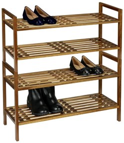 Stojan na topánky z masívu akácie v prírodnej farbe 69x40,5x27 cm Fondi – Wenko