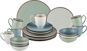 XXXLutz KOMBINOVANÝ SERVIS 24-dielne, porcelán keramika Landscape - Jedálenské sety - 0056530102