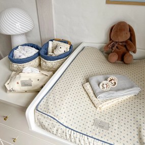 Cam Cam ApS Prešívaný úložný kôš Capri – set 2 ks
