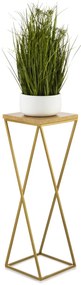 STOJAN NA KVETINÁČ LOFT7 70X24X24 CM ZLATÁ/HNEDÁ