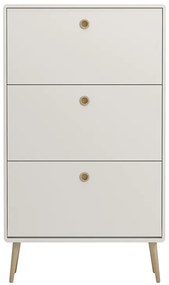 AKCIA Biela výklopná skrinka na topánky PRIMO II. akosť