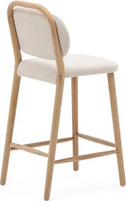 Béžová barová stolička (výška sedadla 66 cm) Helda – Kave Home