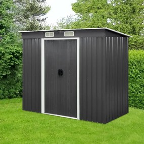 Záhradný domček na náradie Avenberg 2.6 x 1.3 m ANTRACIT SD-F1-0408