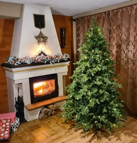 Umelý vianočný stromček 3D Smrek Exkluzívny 240cm LED600