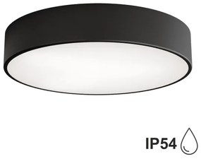 Brilagi - Kúpeľňové stropné svietidlo CLARE 3xE27/24W/230V pr. 40 cm čierna IP54