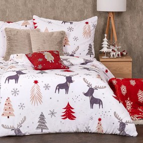 4Home Obliečky Cute reindeer mikroflanel, 140 x 220 cm, 70 x 90 cm