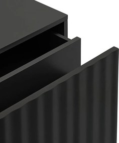 Čierny matný nočný stolík Sierra – Teulat