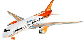 LEAN Toys Osobné lietadlo Biela trecia základňa 65 cm