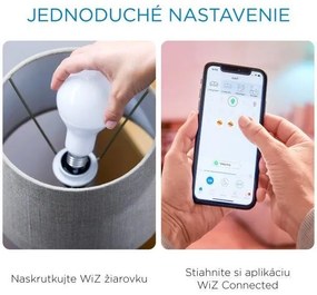 Philips WiZ Tunable white 8718699786731 LED žiarovka Filament Globe E27 6,5W/470lm G200 2700-6500K