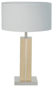 HerzBlut Dana stolná lampa prírodný dub biela 56cm