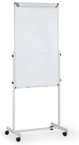 Mobilná otočná tabuľa, flipchart, kombinovaný povrch, 1200 x 700 mm