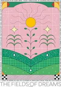 Moikka Plagát The Fields of Dreams by Signe Bagger 50x70 cm