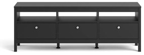 Čierny TV stolík 151x54 cm Madrid – Tvilum
