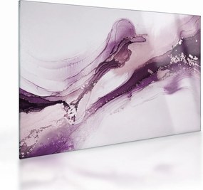 Sklenený obraz - Purple fluid art (70x50 cm)