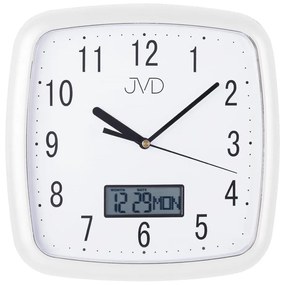 Plastové nástenné hodiny JVD DH615.4 biele