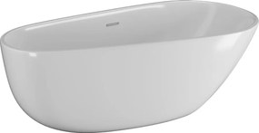 Polimat Akrylátová voľne stojaca vaňa Shila 170x85 POLIMAT-Rozmery: 170x85, POLIMAT-Farba vane: Biela / čierna mat