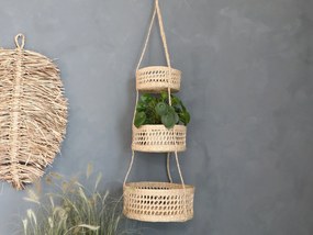 Závesné prírodné košíky z morskej trávy - Ø32*115 cm