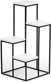 STOJAN NA KVETINÁČ KASKADA 70X34X34 CM ČIERNA/BIELA