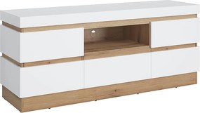 TV stolík 2d1s Calabria Corf106 Dub Coast Evoke /biela Alp