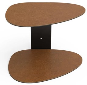 Koňakovohnedá oceľová polica 29 cm Curve Bull – LIND DNA