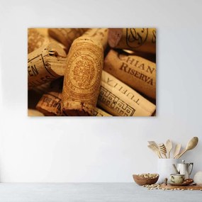 Obraz na plátně, Korkové víno - 90x60 cm
