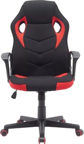 SI Otočná stolička Dakar čierna - červená