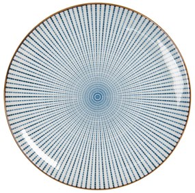 Dezertný tanier s modrým zdobením BlueLine - Ø 21 cm
