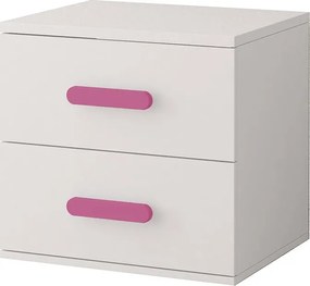 Nočný stolík SCOUT - biely (viac variant)