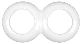 Elhard Dvojitý rámček Retro Klasik, biely KL3002W