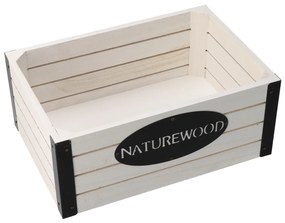 Orion Drevená debnička s kovovými hranami nature wood 31 x 21 x 13 cm