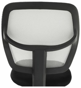 Otočná stolička, sivá/čierna, MESH