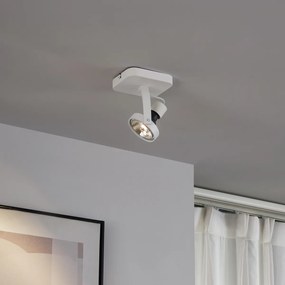 Dizajnový stropný reflektor biely GU10 70 mm otočný a naklápací - Vo