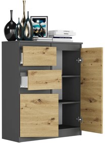 Bezúchytková moderná komoda S-2 - rôzne farebné prevedenia artisan